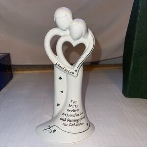 Abby Press Shamrock Wedding Bell Cake Top Table Top Couple Joined in Love